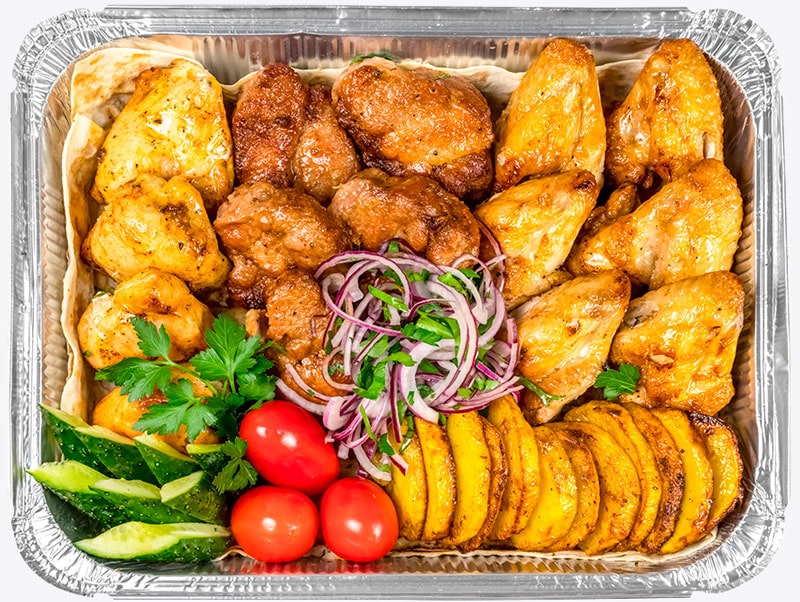 Сет шашлыка из курицы и свинины