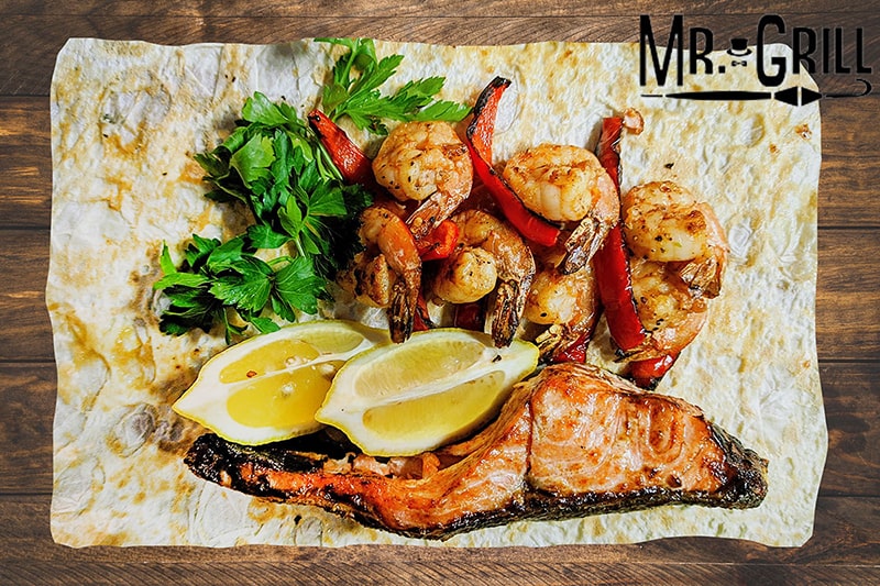 Сет из семки и креветки